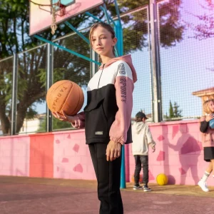 Jogger de niña negro | Cintura elástica