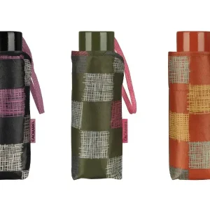 Paraguas CACHAREL · Mini plegable · Estampado de Cuadros
