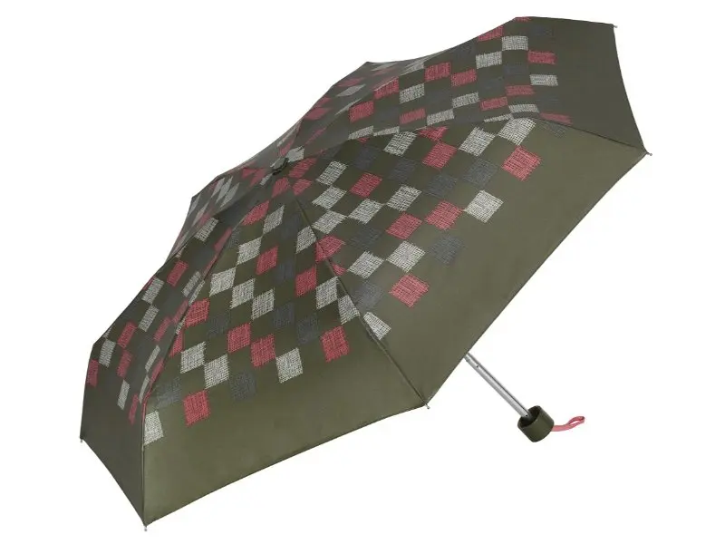 Paraguas CACHAREL · Mini plegable · Estampado de Cuadros - Imagen 5