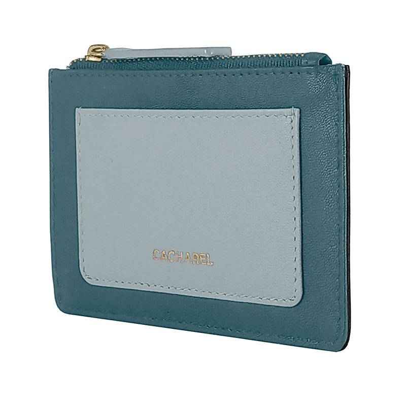 Monedero CACHAREL · Tarjetero monedero · En Piel · Combinado colores