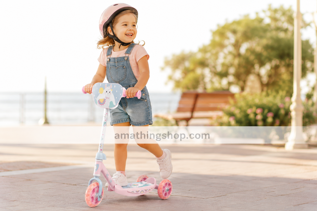 SAICA – Patinete de 3 Ruedas Infantil Saica Sweet Rosa Ajustable - Imagen 3