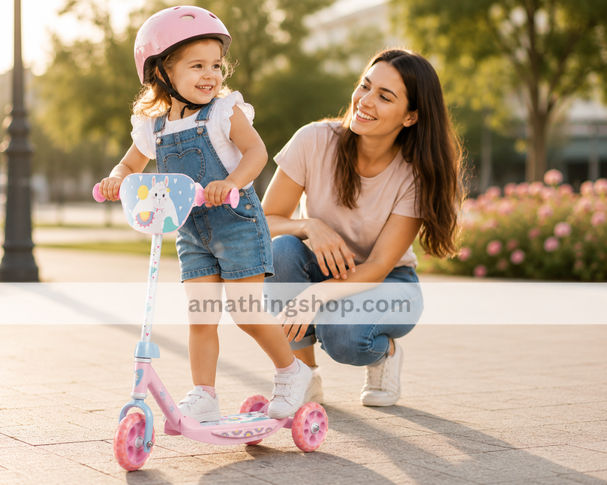SAICA – Patinete de 3 Ruedas Infantil Saica Sweet Rosa Ajustable - Imagen 5