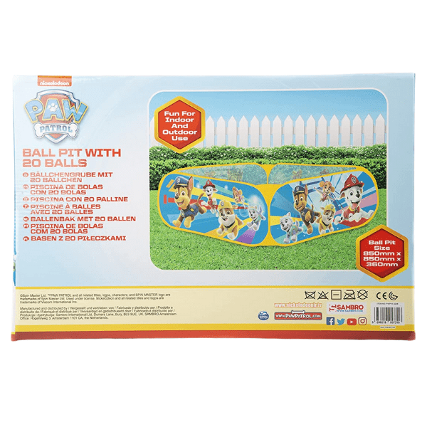 SPIN MASTER – Piscina de Bolas Paw Patrol con 20 Pelotas – Zona de Juegos Infantil Plegable - Imagen 6
