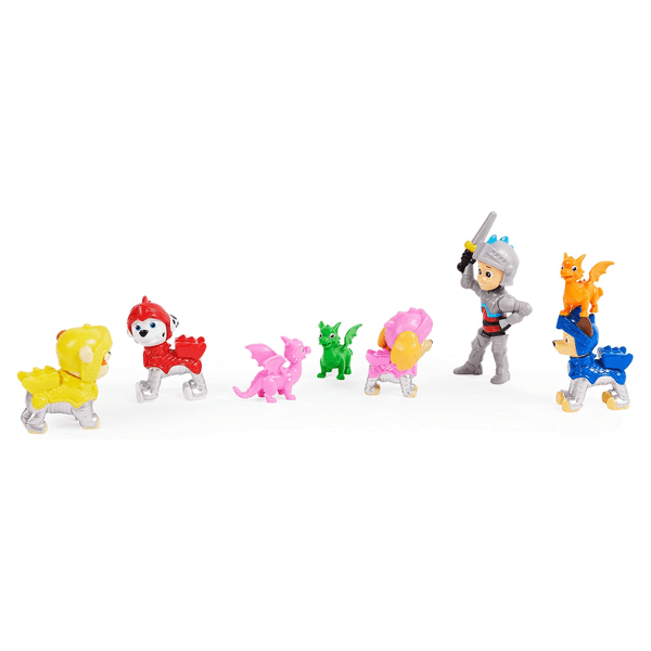 SPIN MASTER – Figuras Paw Patrol Rescue Knights Gift Pack: Ryder, Cachorros y Dragones - Imagen 6