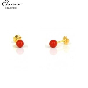 Pendientes Coral Para Bebe