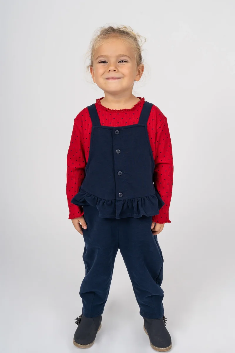 Peto de bebé niña marino