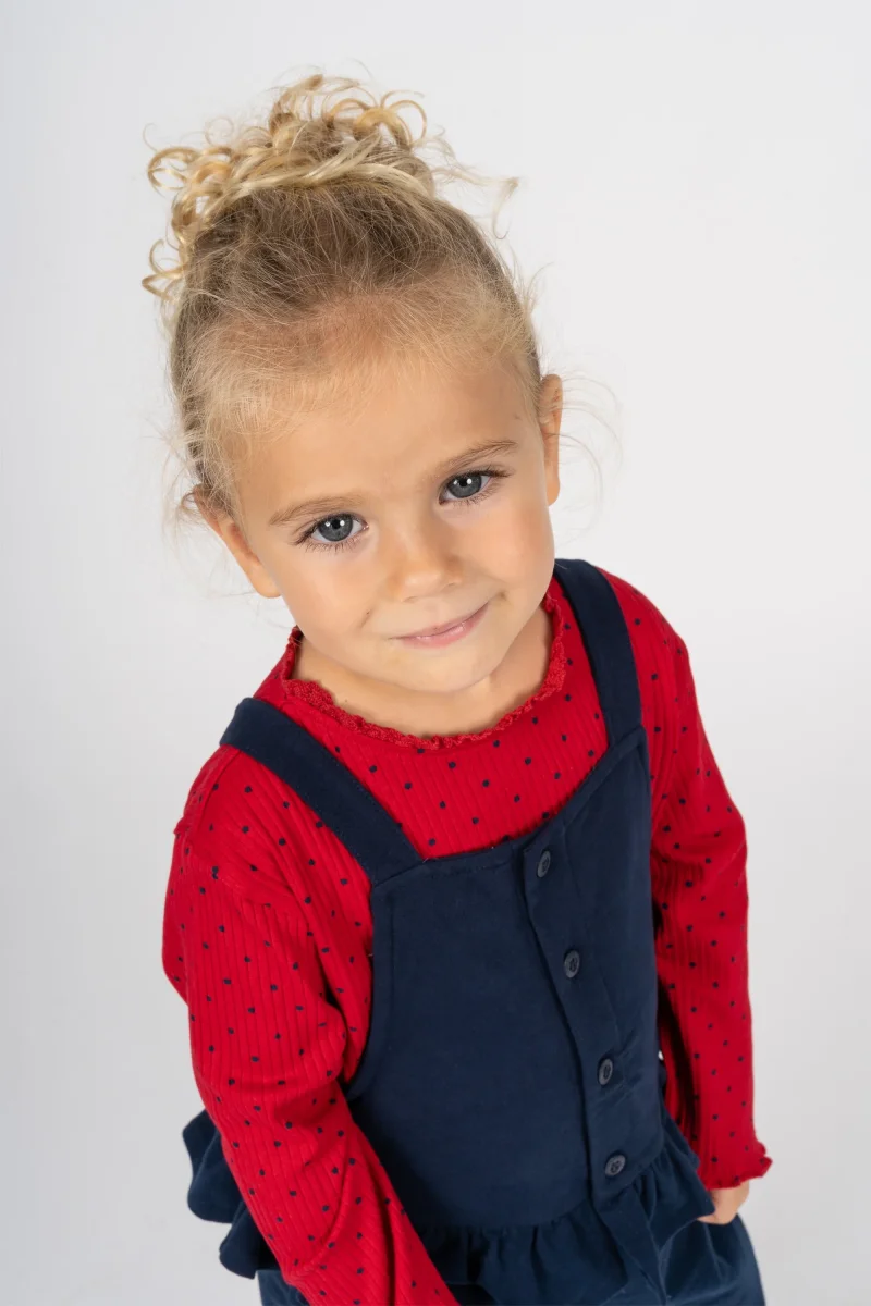 Peto de bebé niña marino - Imagen 5