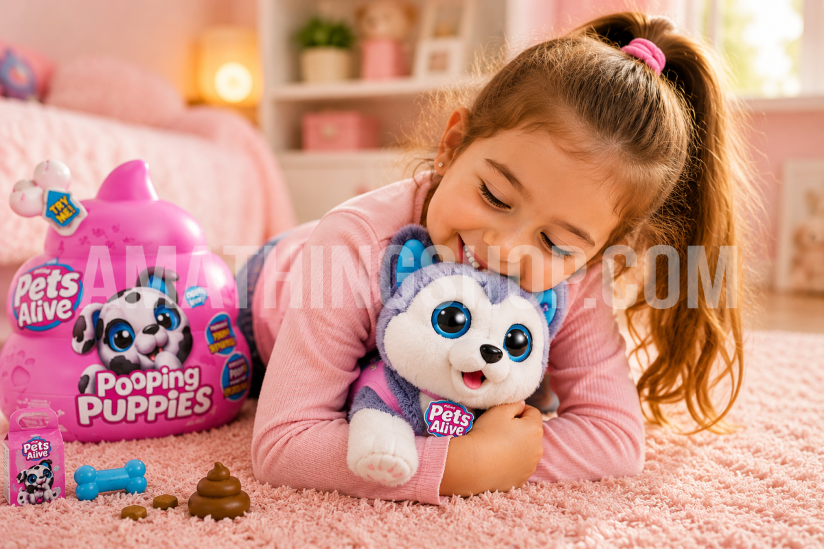 PETS ALIVE – Pets Alive Pooping Puppies: Cachorro Interactivo que Camina y hace Caca - Imagen 5