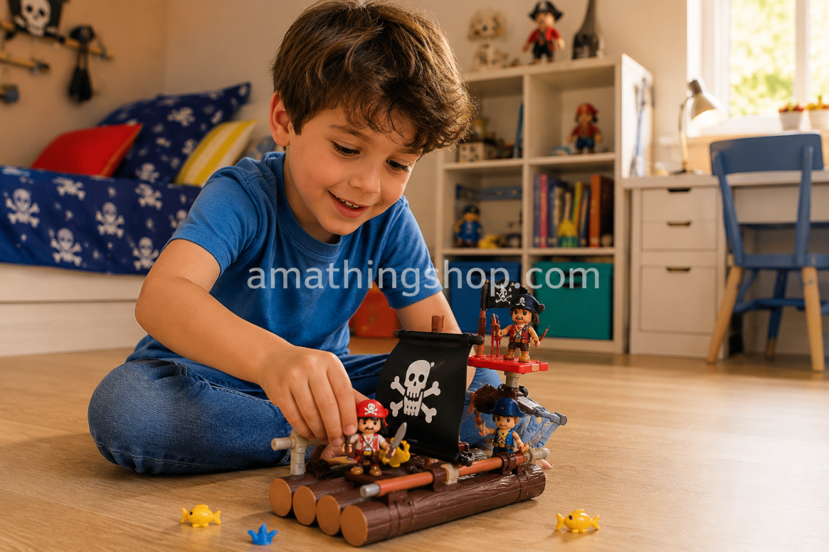 FAMOSA – Pinypon Action Balsa Pirata Flotante con Figura y Accesorios 4+ - Imagen 8