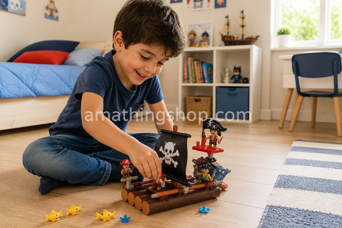FAMOSA – Pinypon Action Balsa Pirata Flotante con Figura y Accesorios 4+ - Imagen 9