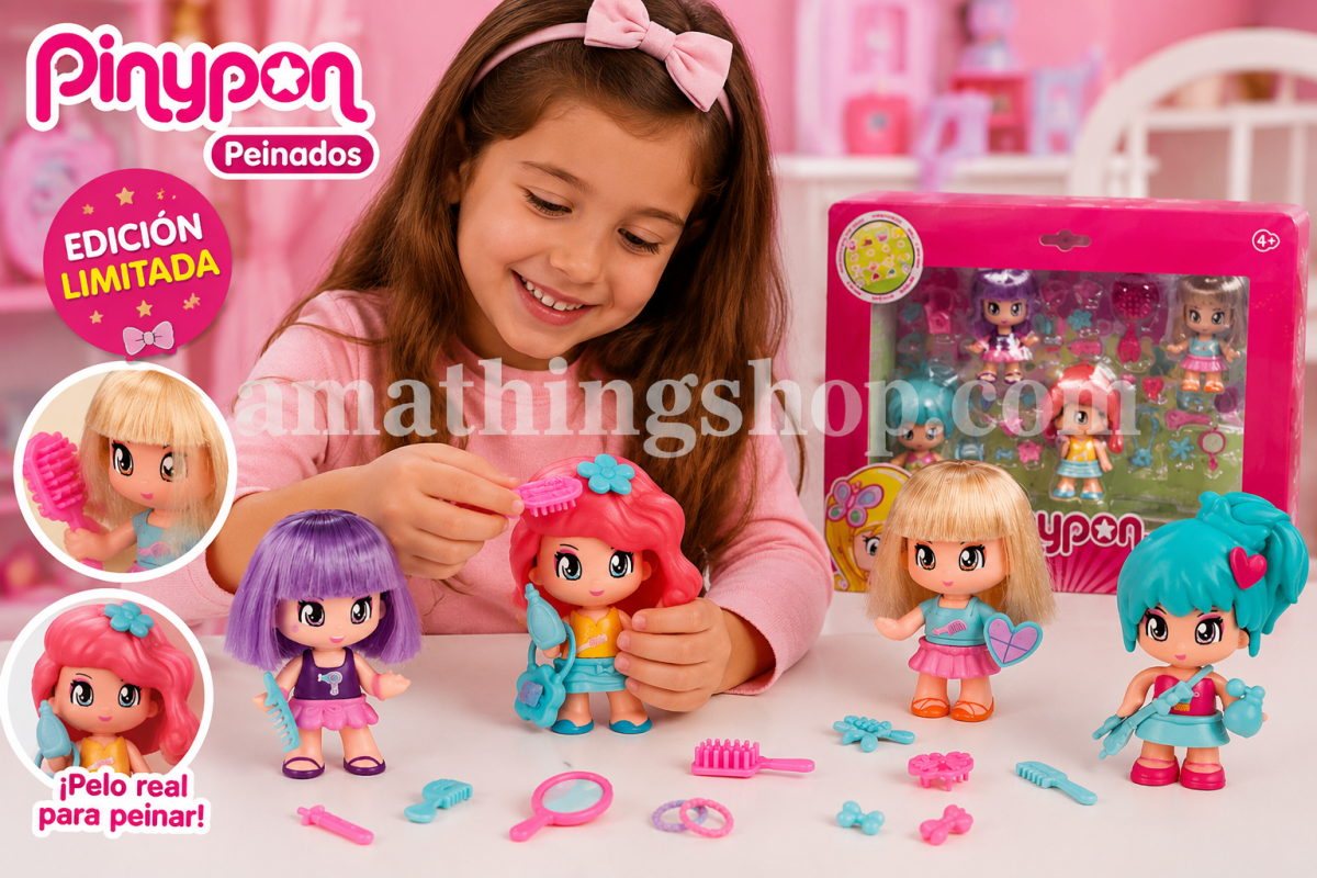 FAMOSA – FAMOSA – Figuras Pinypon Peinados Edición Limitada – Pelo Real y Accesorios - Imagen 5