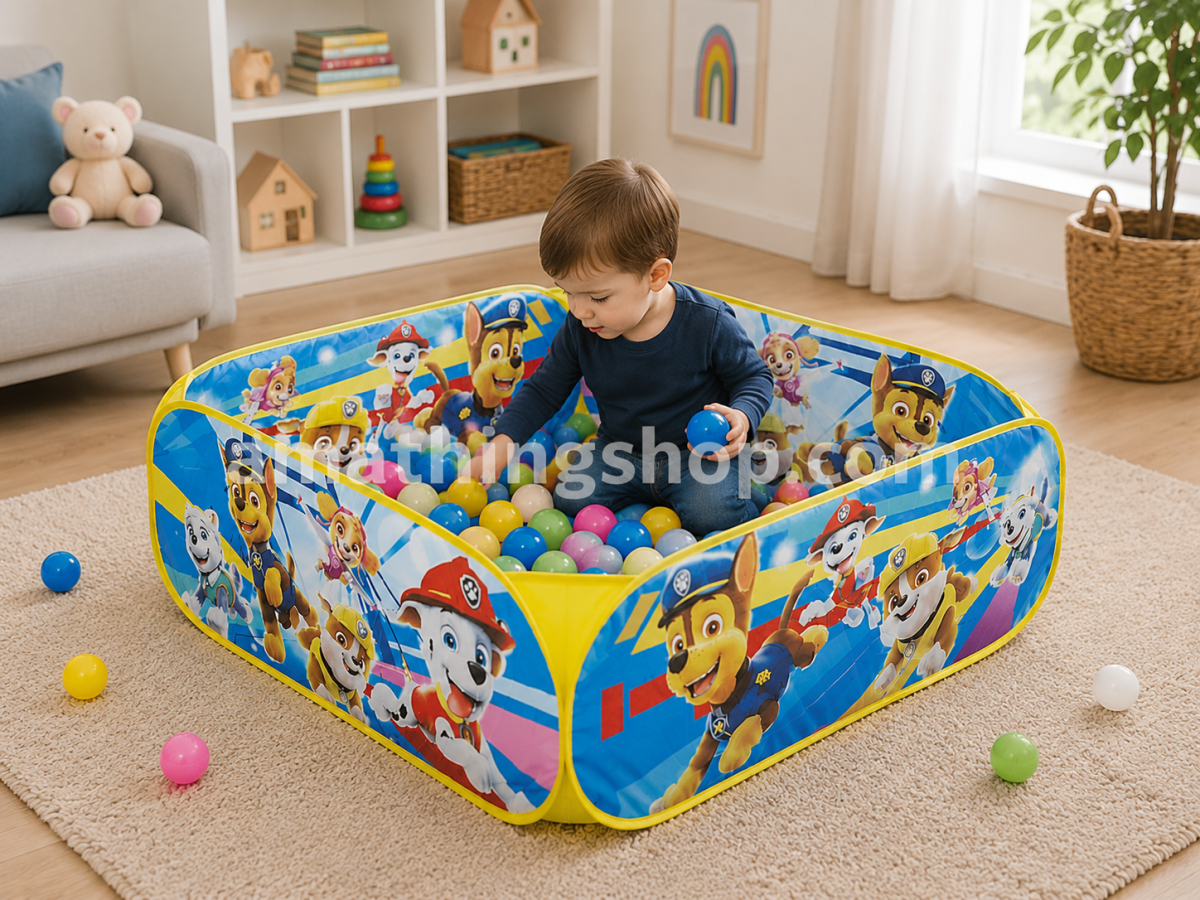 SPIN MASTER – Piscina de Bolas Paw Patrol con 20 Pelotas – Zona de Juegos Infantil Plegable - Imagen 8