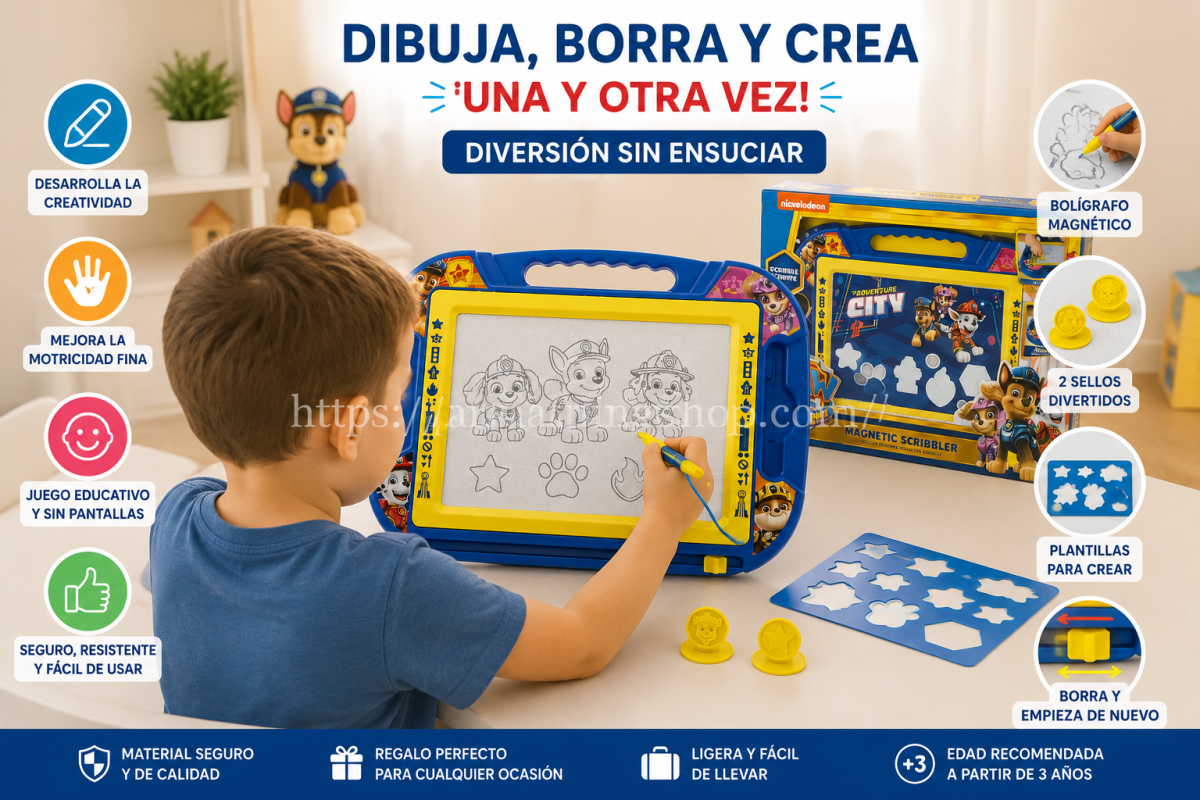 PAW PATROL – Pizarra Mágica Magnética Paw Patrol The Movie Infantil 3+ - Imagen 7