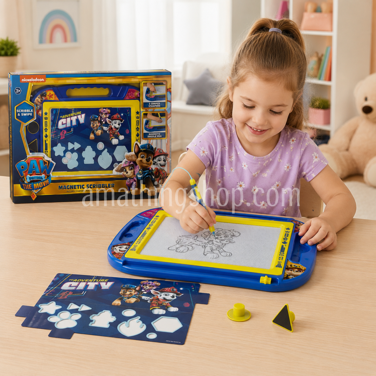 PAW PATROL – Pizarra Mágica Magnética Paw Patrol The Movie Infantil 3+ - Imagen 4