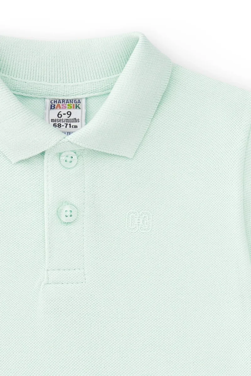 Polo bebé aguamarina piqué - Imagen 7