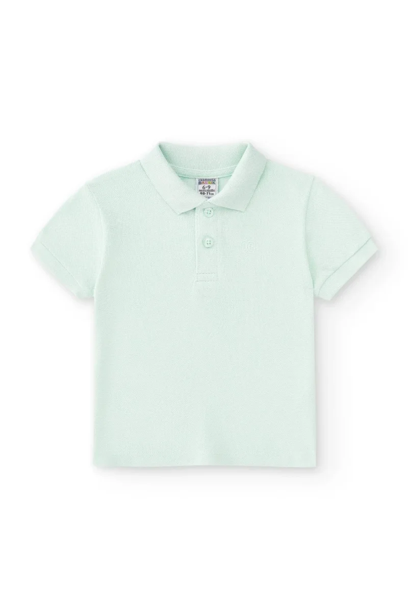 Polo bebé aguamarina piqué - Imagen 4