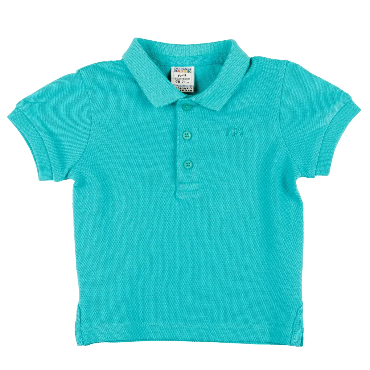 Polo de bebé turquesa