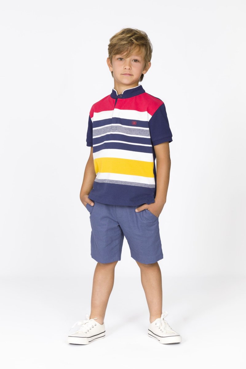 Polo niño rayas multicolor - Imagen 9