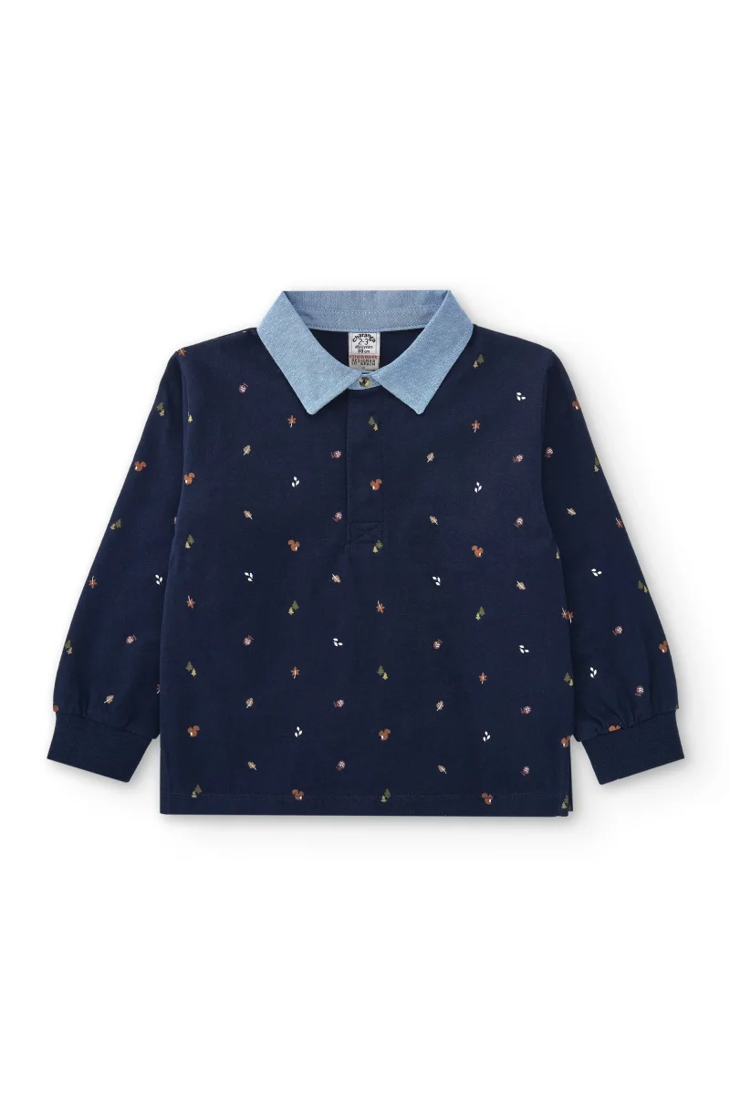 Polo de niño estampado manga larga - Imagen 3