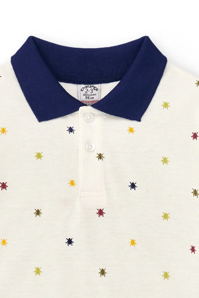 Polo niño crudo piqué - Imagen 6
