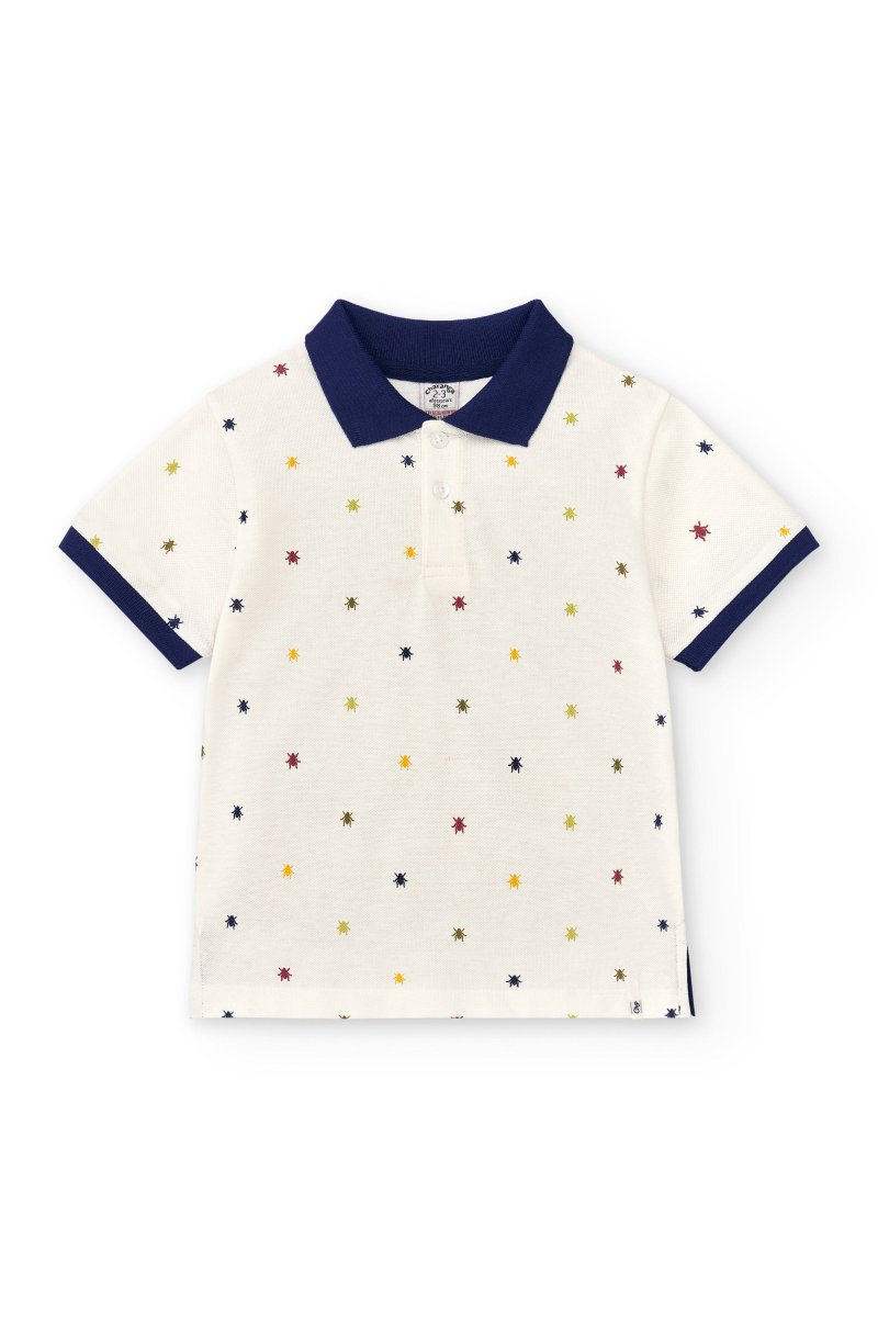 Polo niño crudo piqué - Imagen 3