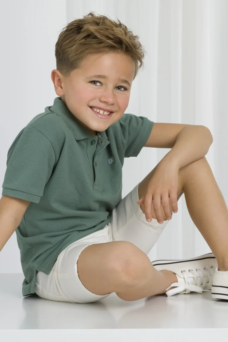 Polo de niño kaki - Imagen 2