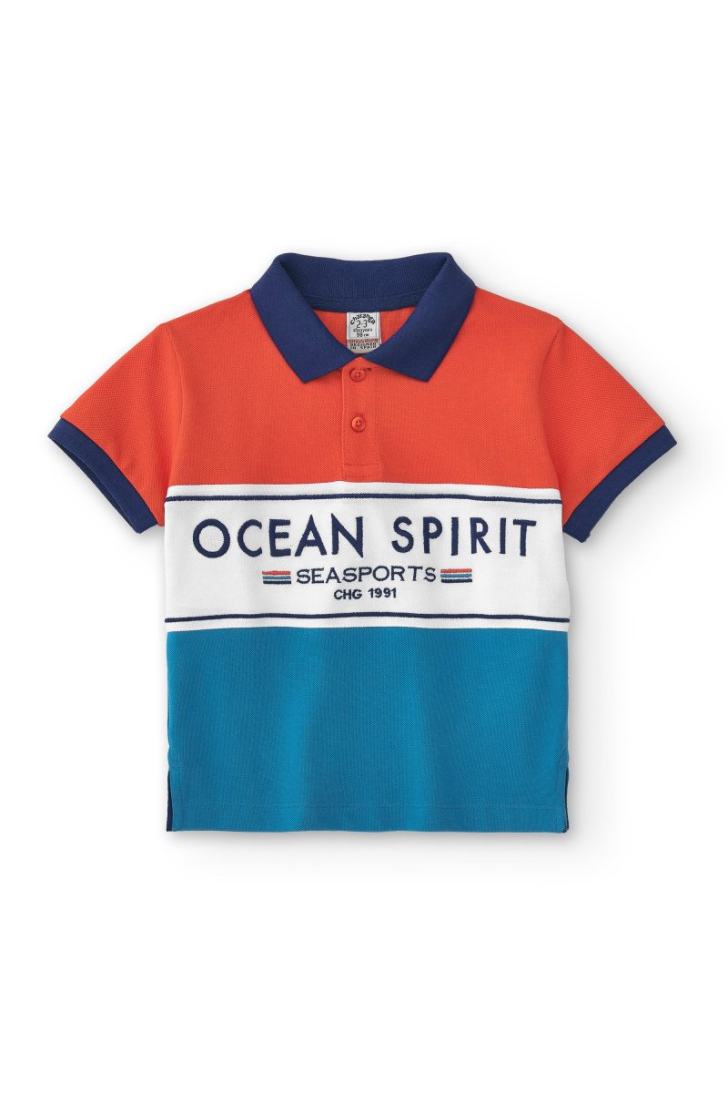Polo de niño tricolor - Imagen 3