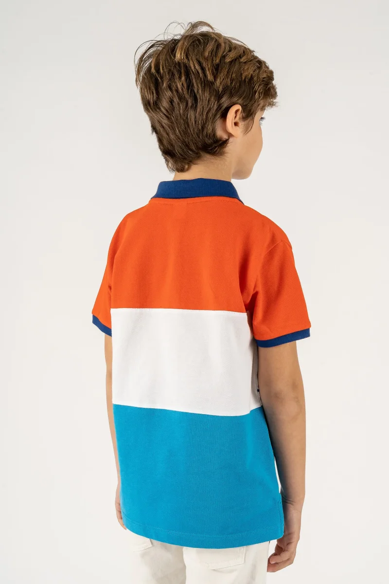 Polo de niño tricolor - Imagen 7