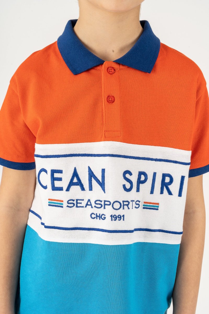 Polo de niño tricolor - Imagen 4