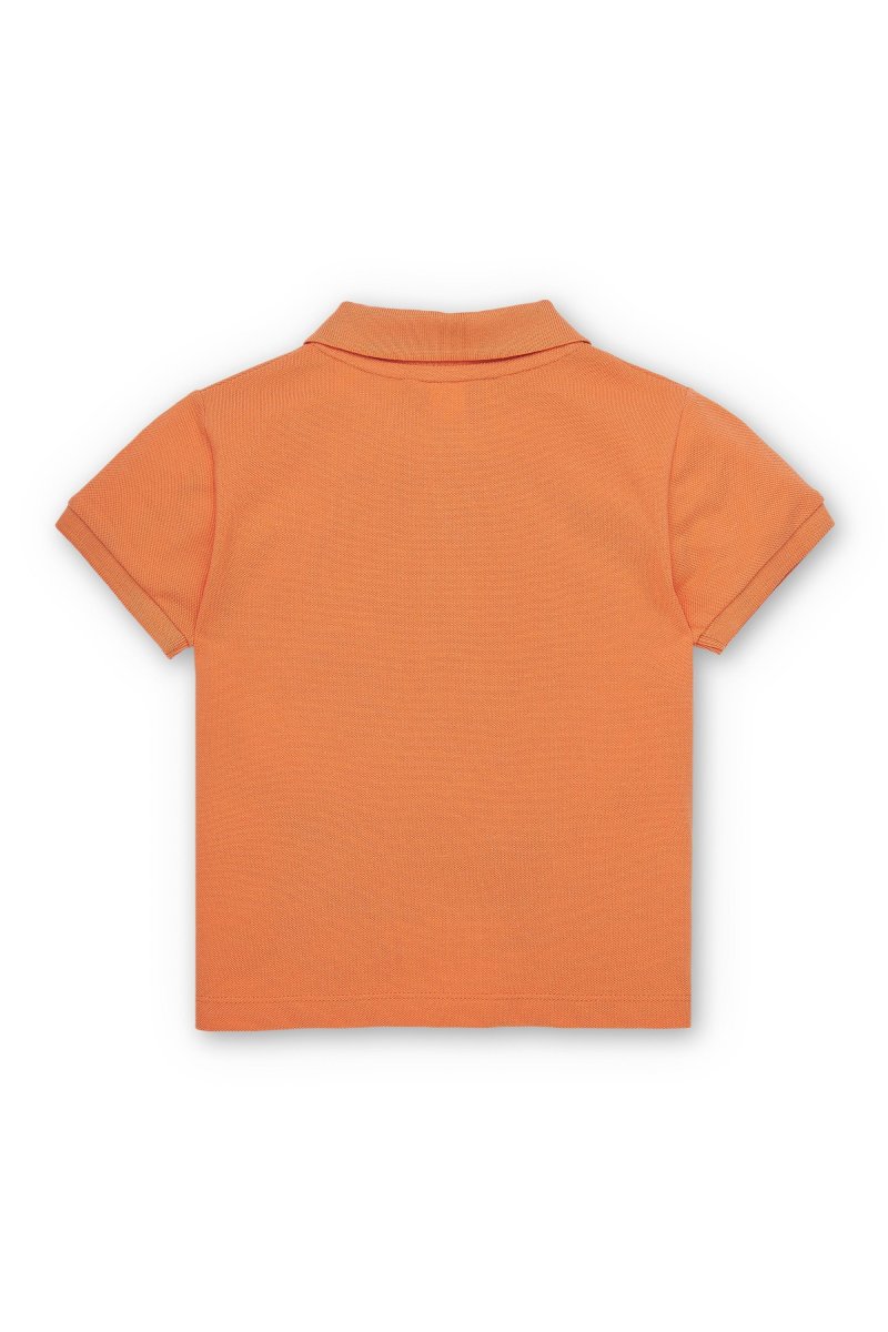 Polo niño naranja manga corta - Imagen 4