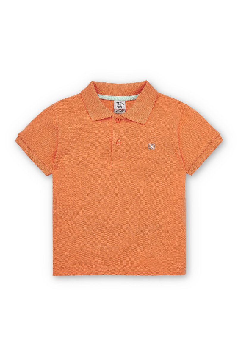 Polo niño naranja manga corta - Imagen 3