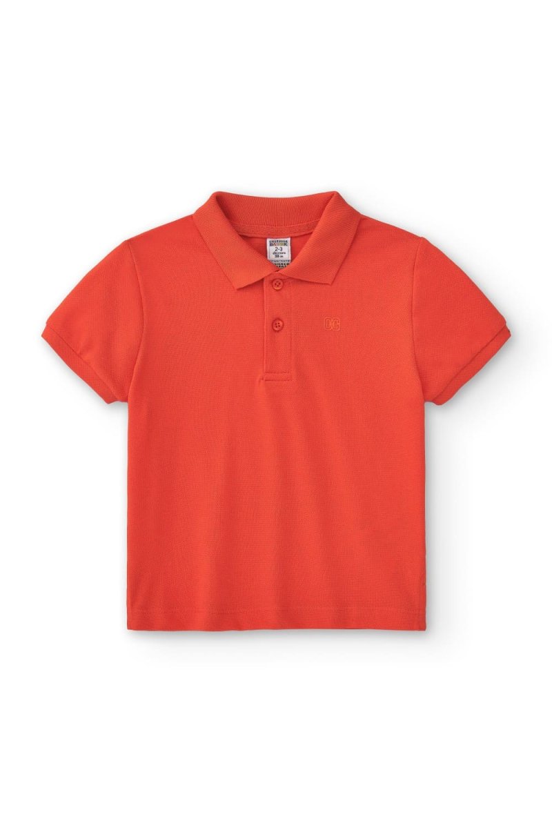 Polo de niño rojo manga corta - Imagen 3