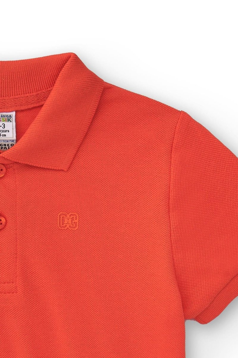 Polo de niño rojo manga corta - Imagen 5