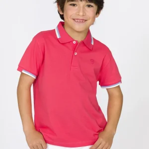 Polo niño rojo piqué