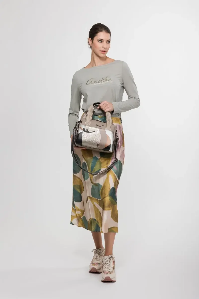Bolso bandolera ANEKKE · Tipo bowling · Tamaño mediano · Coleccion Eikon - Imagen 4