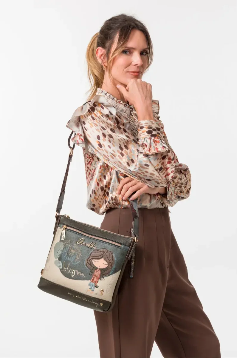 Bandolera mediana con bolsillo frontal ANEKKE · Coleccion Tulip - Imagen 4