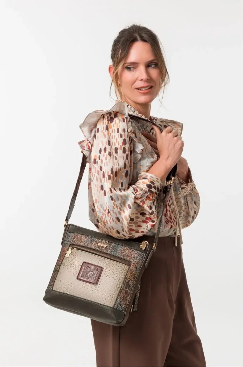 Bandolera mediana con bolsillo frontal ANEKKE · Coleccion Tulip - Imagen 6