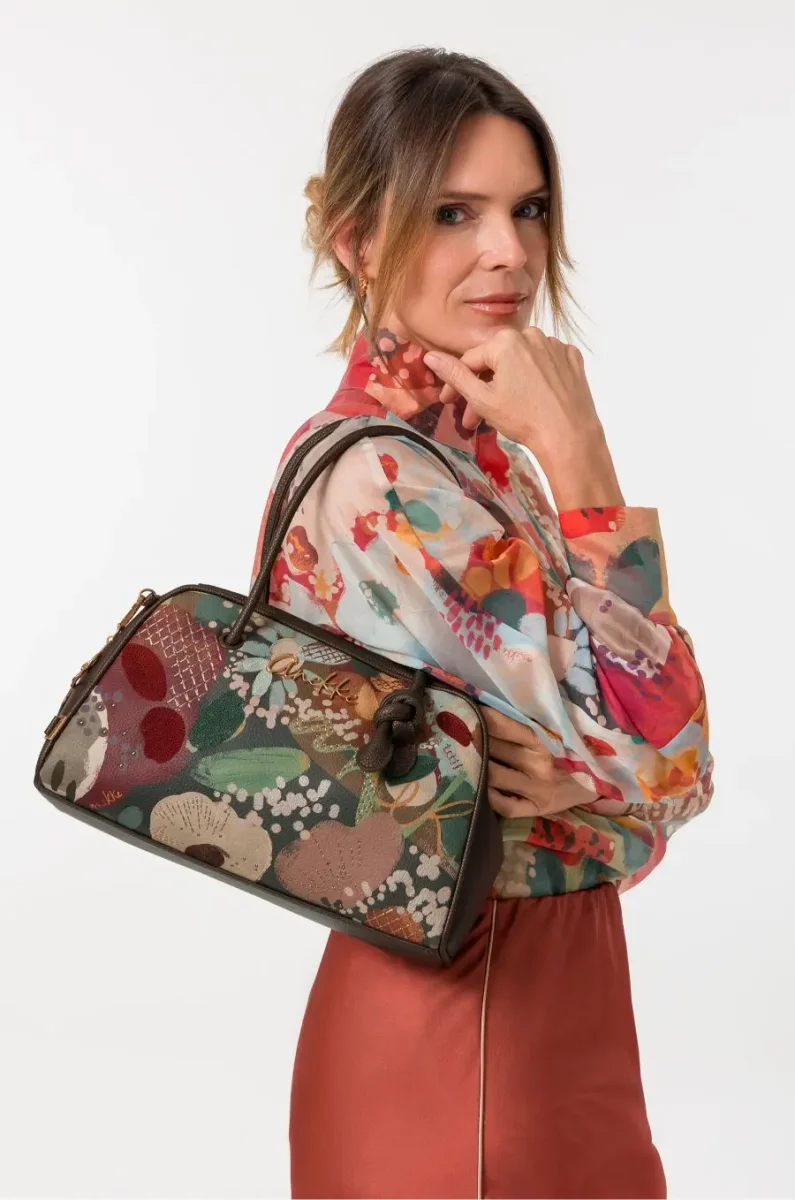 Bolso bandolera ANEKKE · Tipo bowling · Tamaño mediano · Coleccion Blossom - Imagen 7