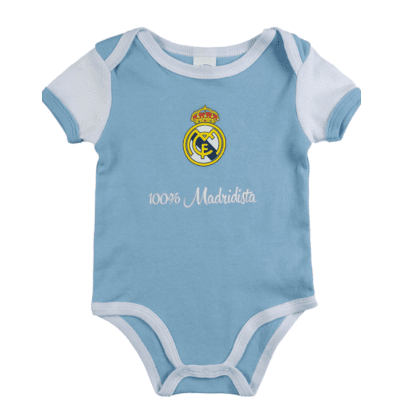REAL MADRID – Pack 2 Bodies Real Madrid bebé oficial | Algodón suave 24 meses - Imagen 5