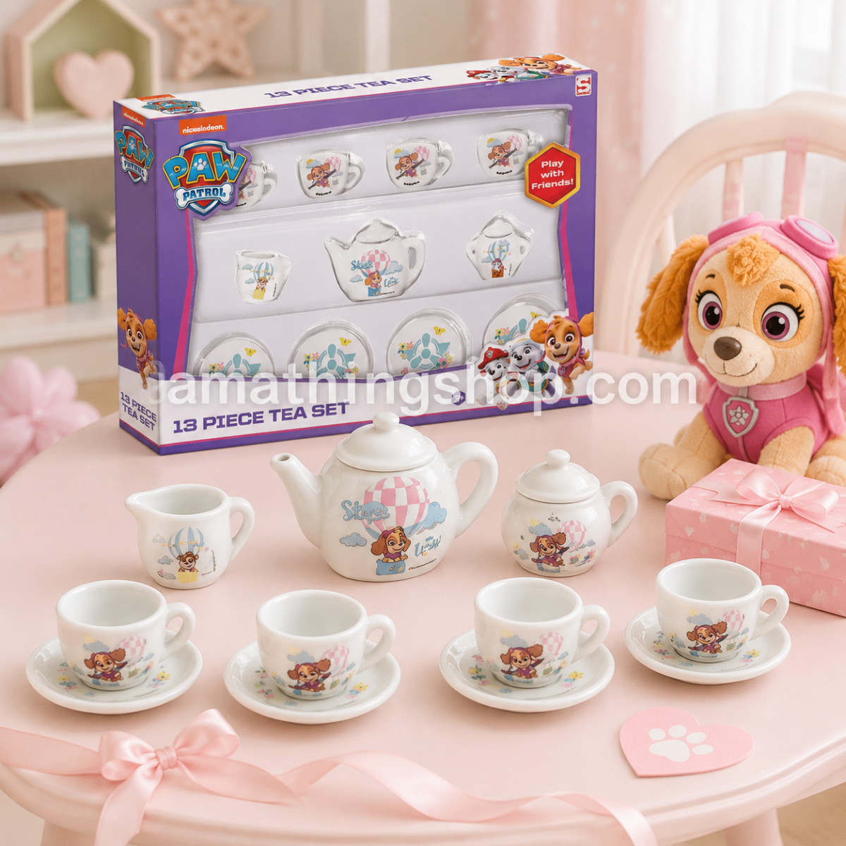 PAW PATROL – Juego de Té 13 Piezas Patrulla Canina Infantil 3+ - Imagen 8