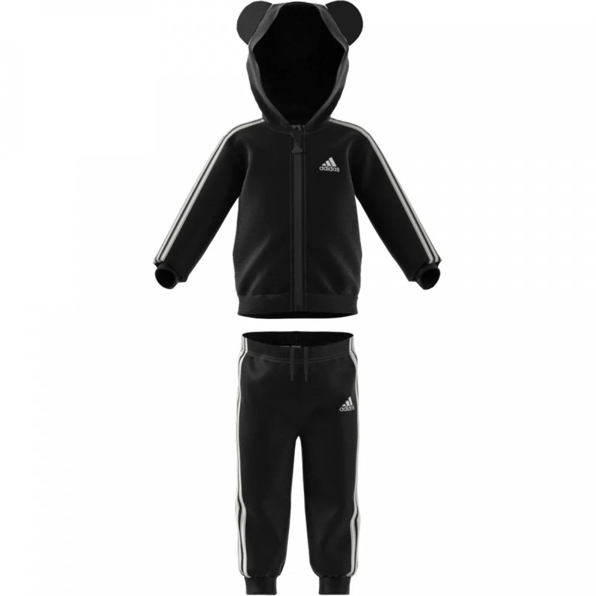ADIDAS – Chándal Adidas Niño 3-4 Años 104 cm Negro con Capucha GD3918 - Imagen 8