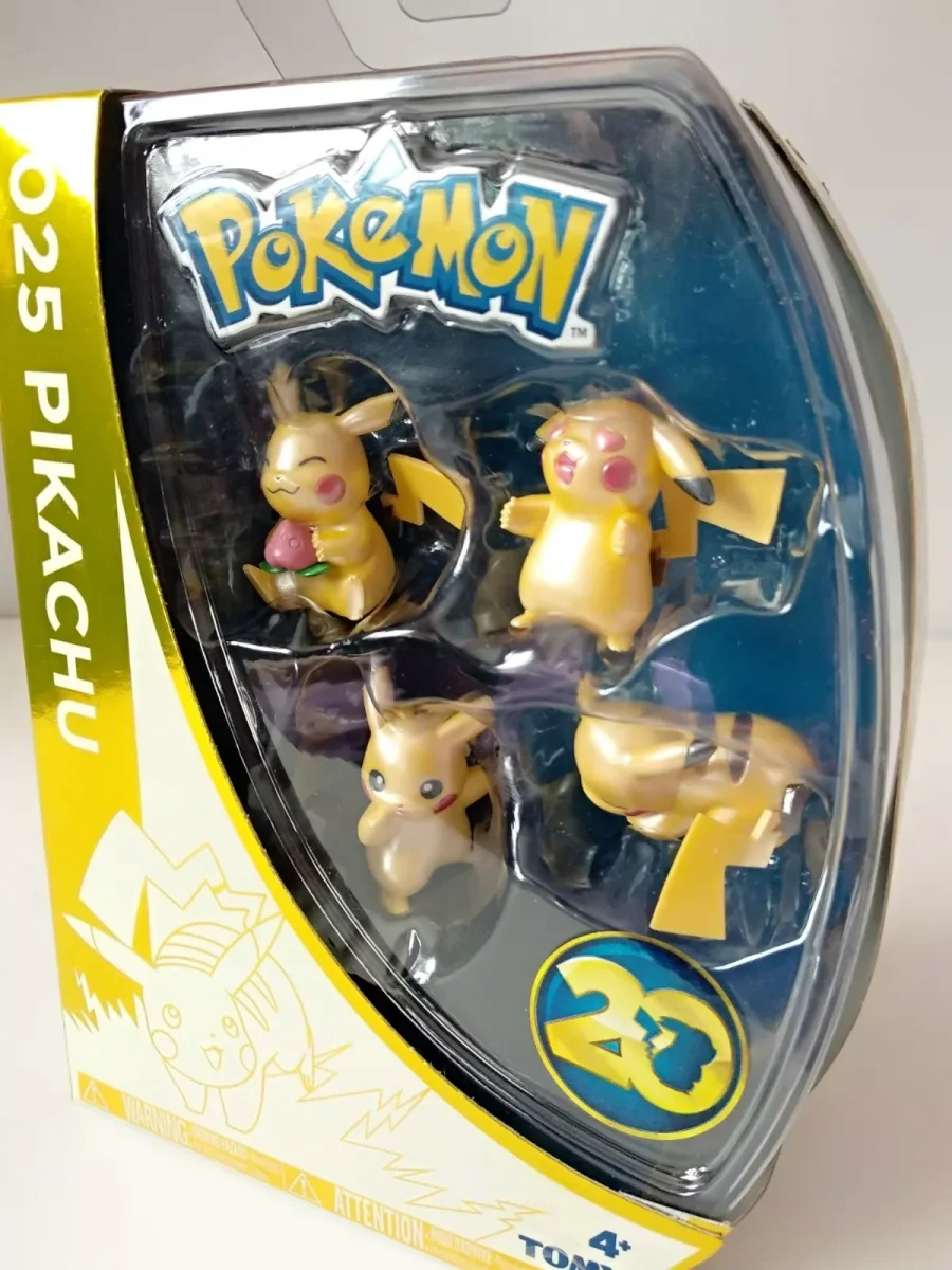 POKEMON – Pikachu 20 Aniversario TOMY Pack 4 Figuras Coleccionista Edición Limitada - Imagen 6
