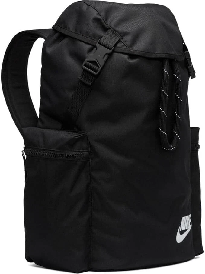 NIKE – Mochila Nike Heritage Negra BA6150-010 Original Unisex | Mochila Vintage 24L para Universidad, Trabajo, Viaje y Gimnasio - Imagen 9