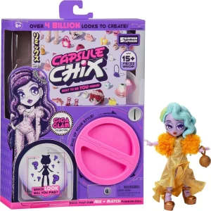 FAMOSA – Capsule Chix Sweet Circuit Muñeca Sorpresa 15 Piezas 5 Cápsulas