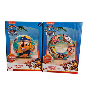 PAW PATROL – Set Verano Paw Patrol: Flotador 42cm y Pelota Hinchable 30cm