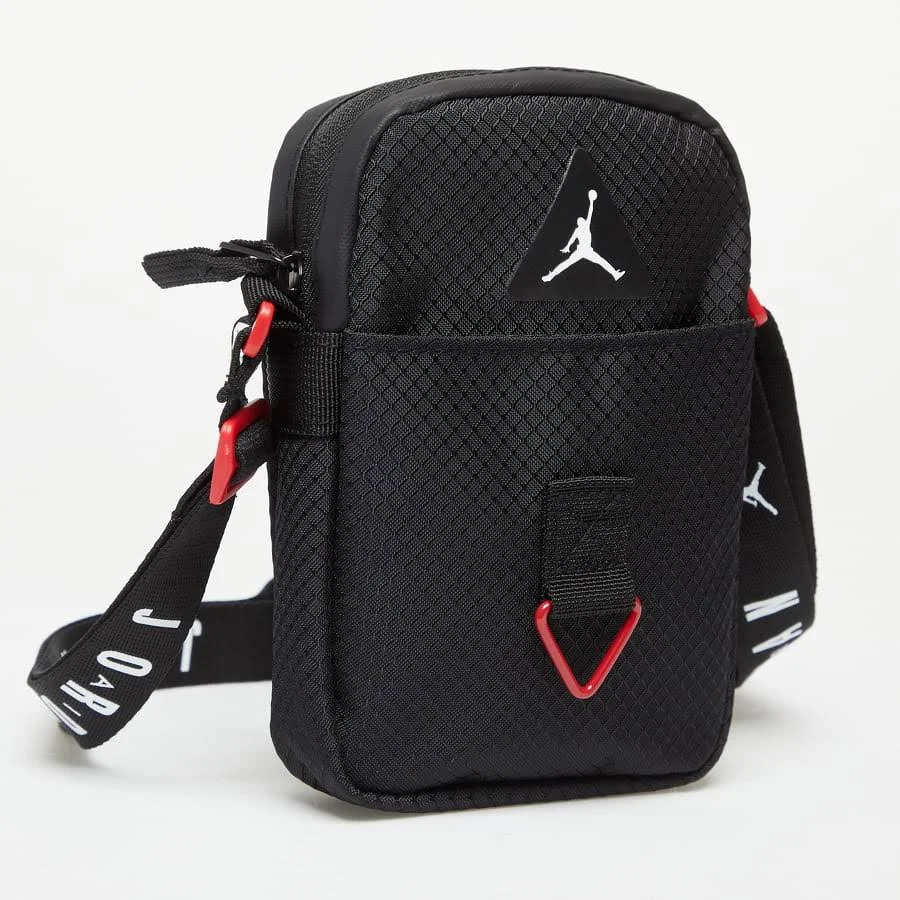 NIKE – Bolso Jordan Jan Diamond Festival Bag Negro Unisex 18 cm - Imagen 6