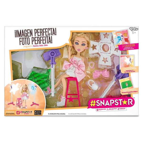 SNAPSTAR – Muñeca SnapStar Aspen Fashion Studio | Set Fotográfico Influencer | Rebajada - Imagen 4