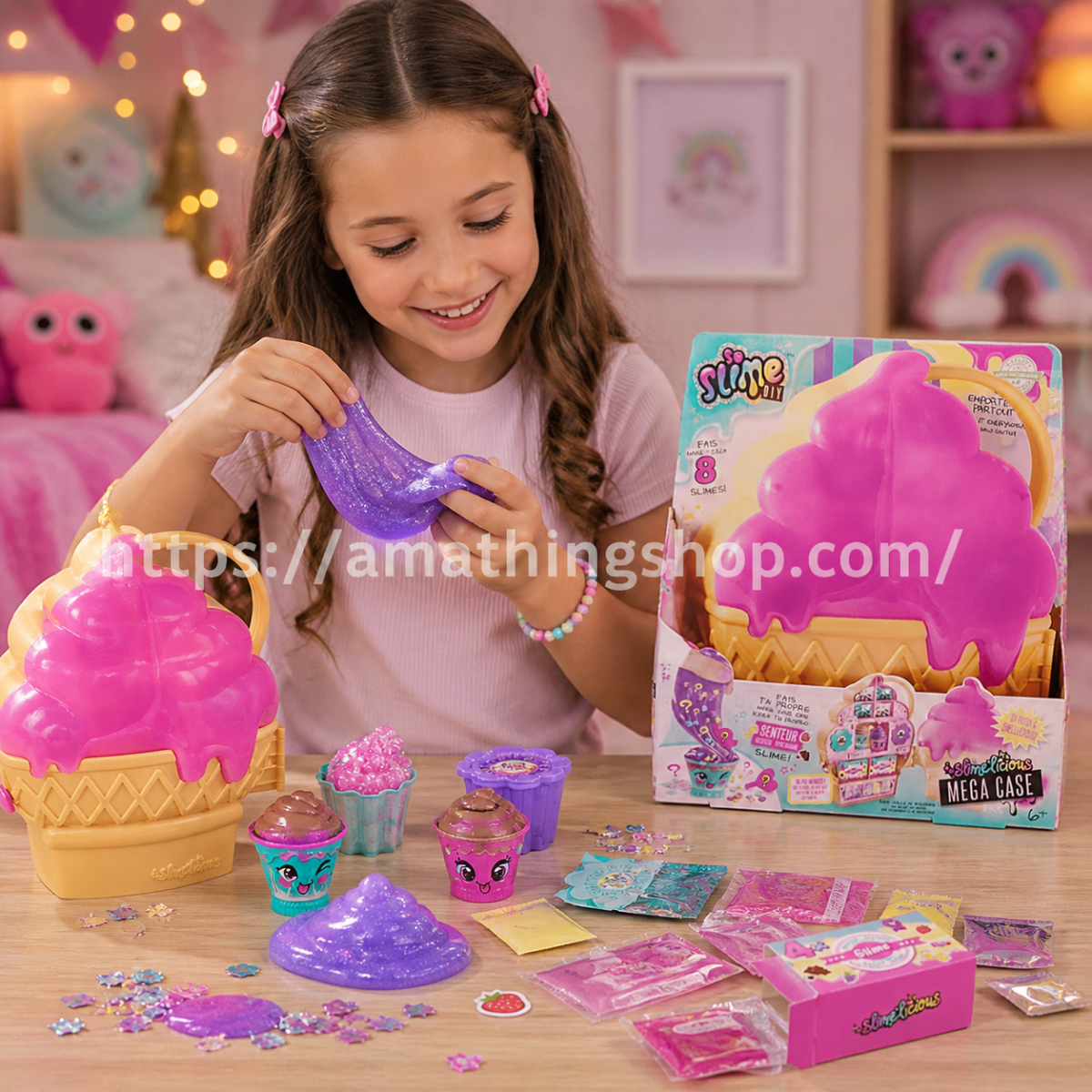 SO SLIME – Maletín de Slime Slimelicious So Slime DIY Mega Cupcake - Imagen 4