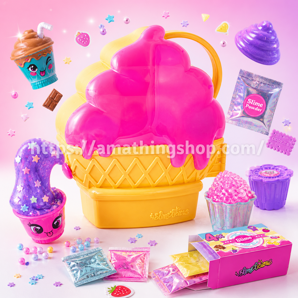 SO SLIME – Maletín de Slime Slimelicious So Slime DIY Mega Cupcake - Imagen 9