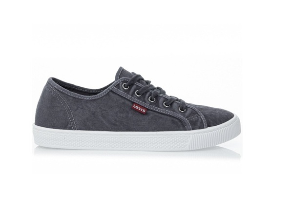 LEVI´S – Zapatillas Levi’s Malibu Beach Hombre Gris Talla 44 – Lona Casual - Imagen 2